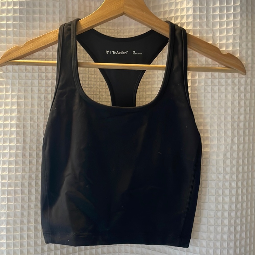 TNA TNaction Black Crop Tank SZ XS NWOT